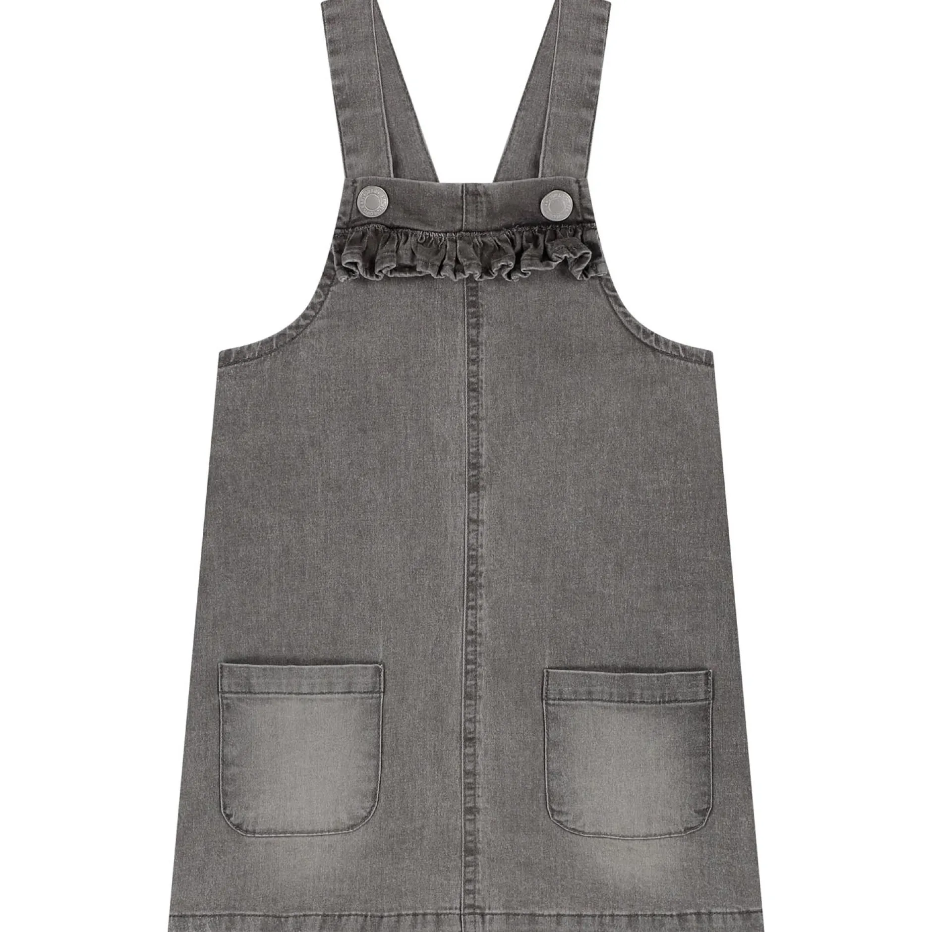 Jurken & Rokken|Jurken & Rokken*Prénatal baby jurk mouwloos effen grijs Light Grey Denim