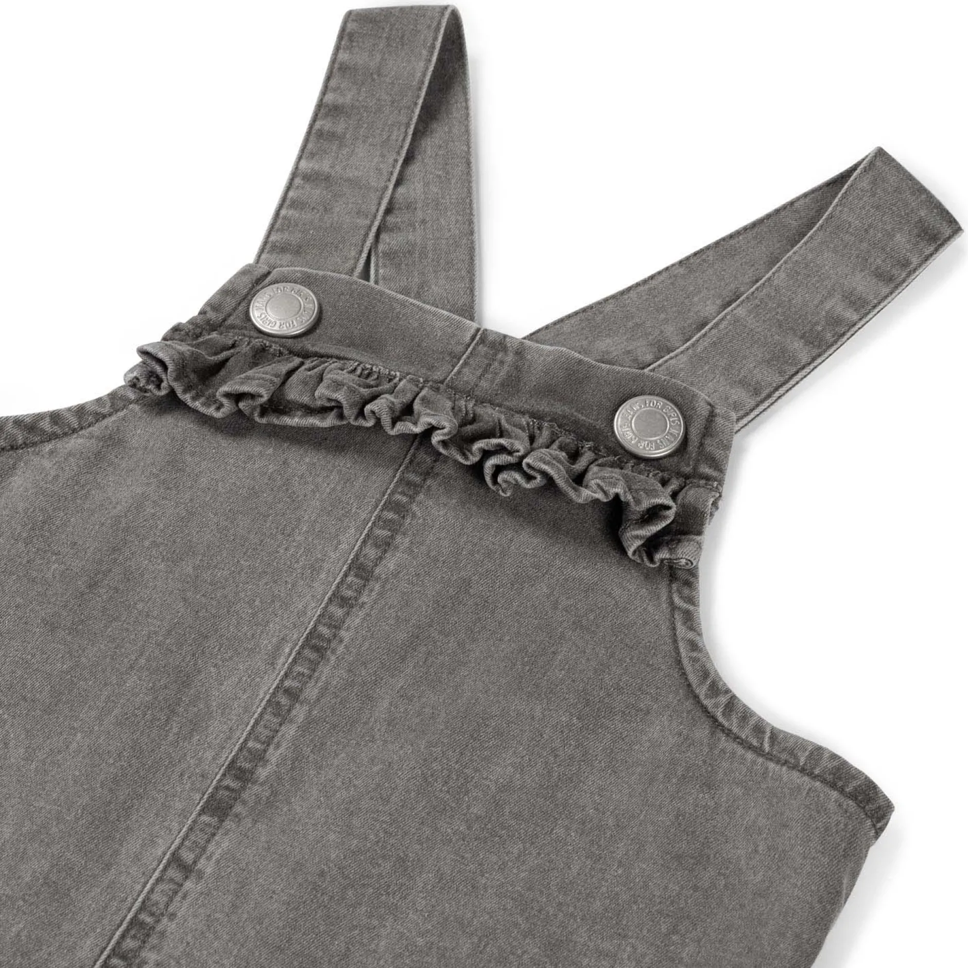 Jurken & Rokken|Jurken & Rokken*Prénatal baby jurk mouwloos effen grijs Light Grey Denim