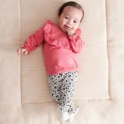 Broeken & Leggings|Leggings*Prénatal baby legging bloemen multi Dark Off-White