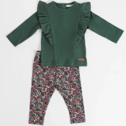Broeken & Leggings|Leggings*Prénatal baby legging  bloemen multi Dark Bottle Green