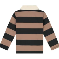 Shirts & Blouses|Shirts & Blouses*Prénatal baby polo lange mouwen strepen multi Light Mud Brown