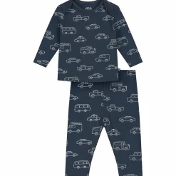 Pyjama's|Pyjama's*Prénatal baby pyjama auto's blauw Dark Bluegrey