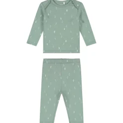 Pyjama's|Pyjama's*Prénatal baby pyjama bladeren multi Midgreen