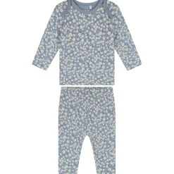 Pyjama's|Pyjama's*Prénatal baby pyjama bloem blauw Blue