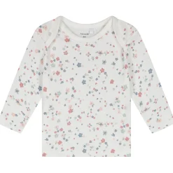 Pyjama's|Pyjama's*Prénatal baby pyjama bloem wit Ivoor Wit