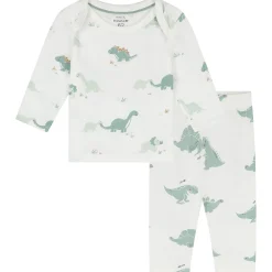 Pyjama's|Pyjama's*Prénatal baby pyjama dino wit Ivory White