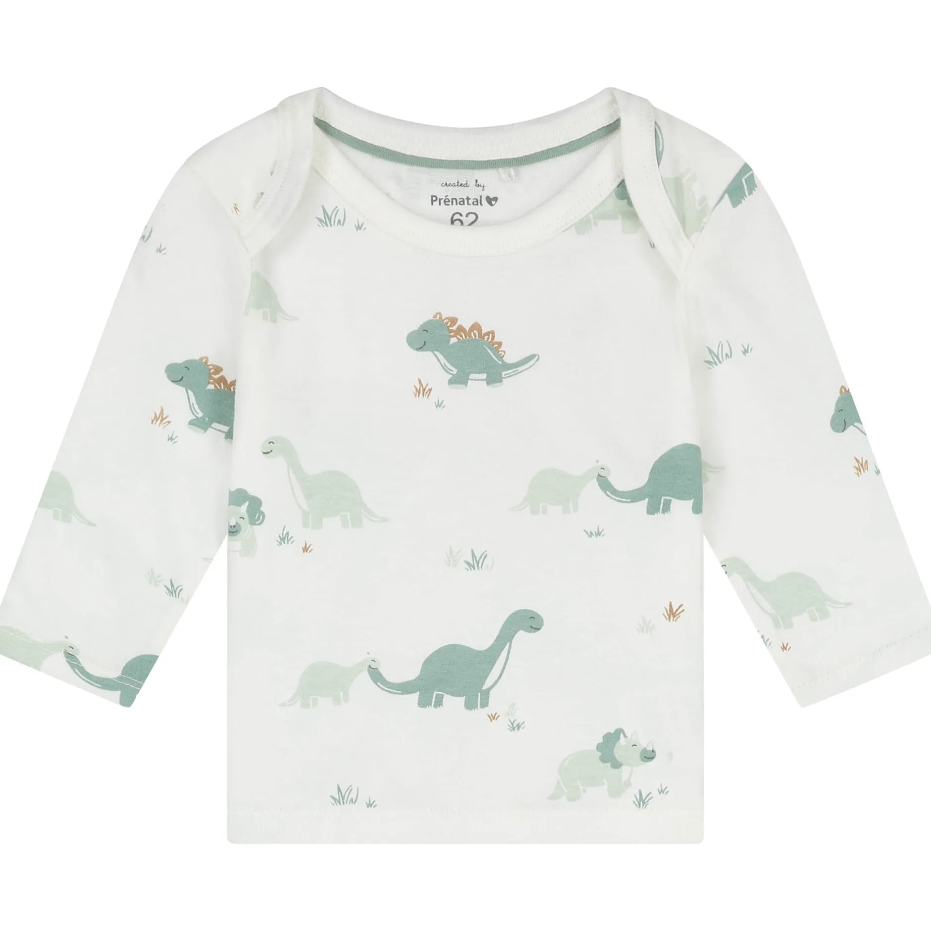 Pyjama's|Pyjama's*Prénatal baby pyjama dino wit Ivory White