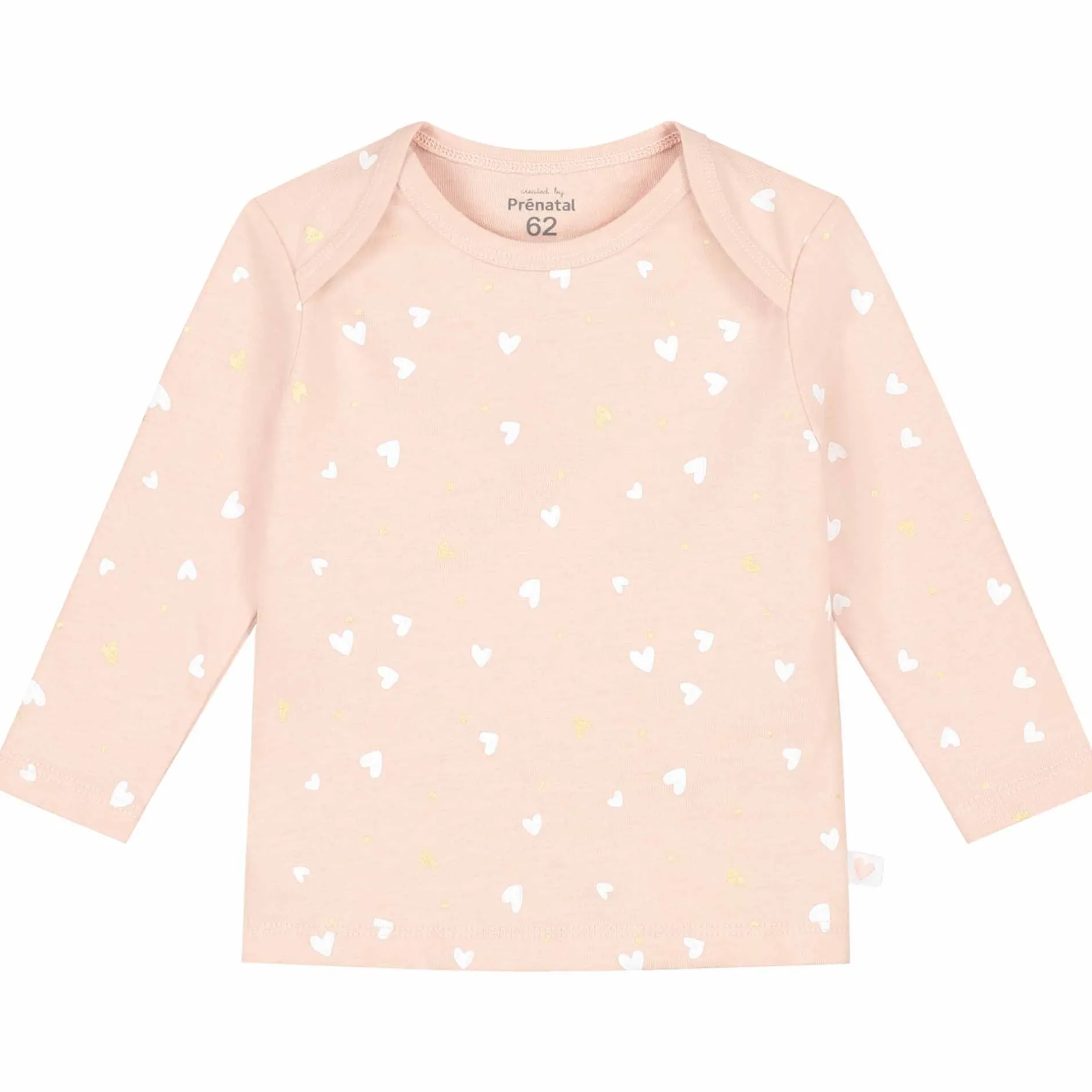 Pyjama's|Pyjama's*Prénatal baby pyjama hartjes roze Powder Pink