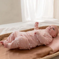 Pyjama's|Pyjama's*Prénatal baby pyjama hartjes roze Powder Pink
