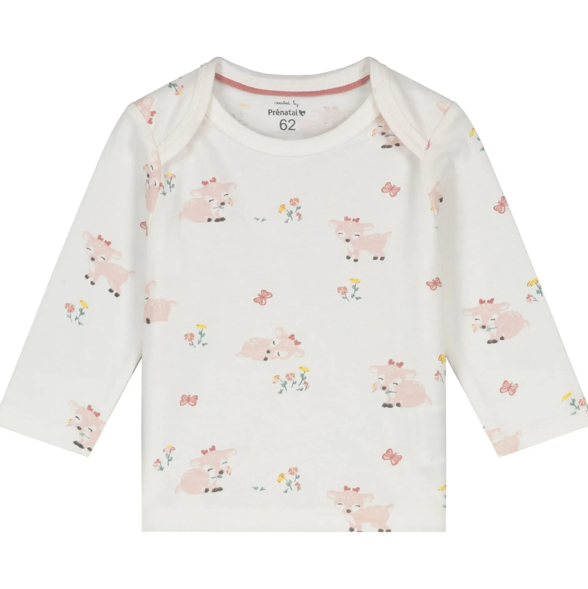 Pyjama's|Pyjama's*Prénatal baby pyjama hert wit Ivory White