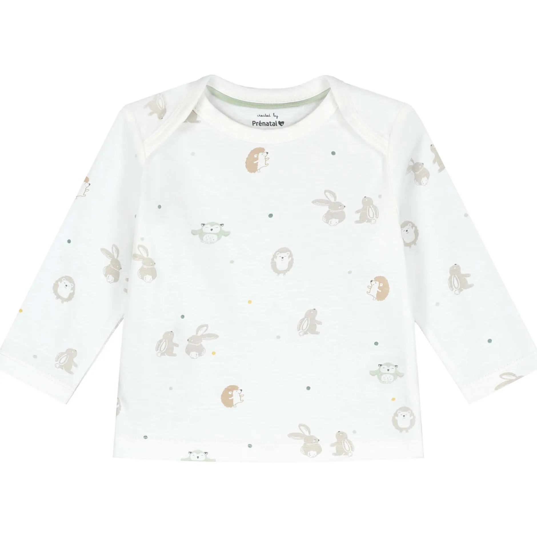 Pyjama's|Pyjama's*Prénatal baby pyjama Kleine Vriendjes wit Ivory White