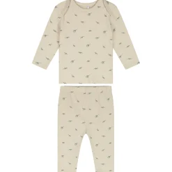Pyjama's|Pyjama's*Prénatal baby pyjama kleine dino beige Dark Ecru