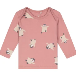 Pyjama's|Pyjama's*Prénatal baby pyjama pinquin roze Dark Pink