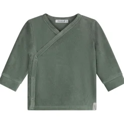 Pyjama's|Pyjama's*Prénatal baby pyjama rib velour groen Dark Greenshade