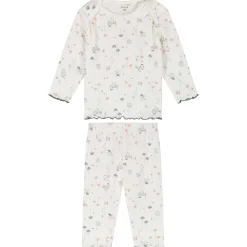 Pyjama's|Pyjama's*Prénatal baby pyjama romantische rib wit Ivory White