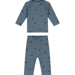 Pyjama's|Pyjama's*Prénatal baby pyjama ruimte rib blauw Steel Blue