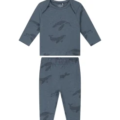 Pyjama's|Pyjama's*Prénatal baby pyjama schildpad blauw Steel Blue