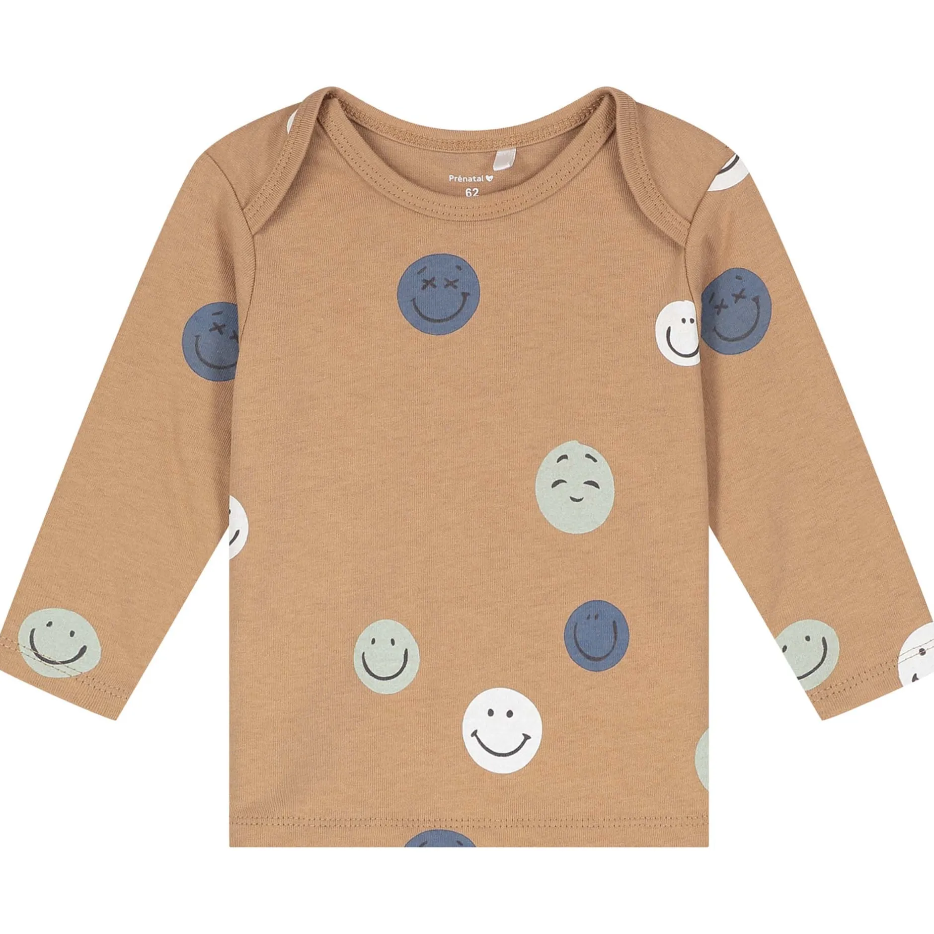 Pyjama's|Pyjama's*Prénatal baby pyjama smiley bruin Dark Sand Brown