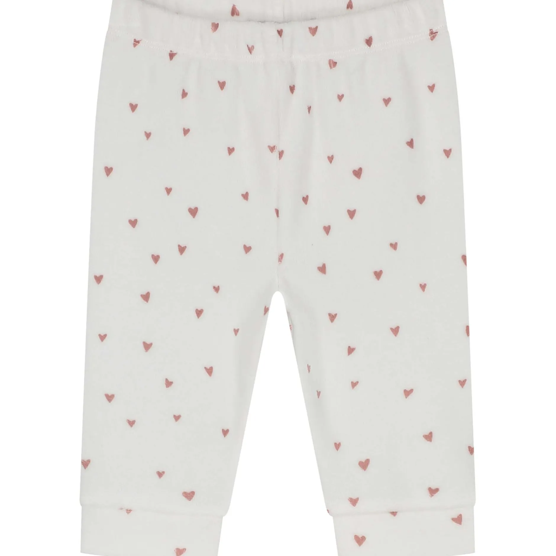 Pyjama's|Pyjama's*Prénatal baby pyjama velvet hart wit Ivory White