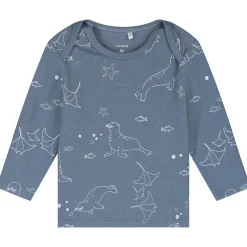 Pyjama's|Pyjama's*Prénatal baby pyjama zeehond rib blauw Steel Blue