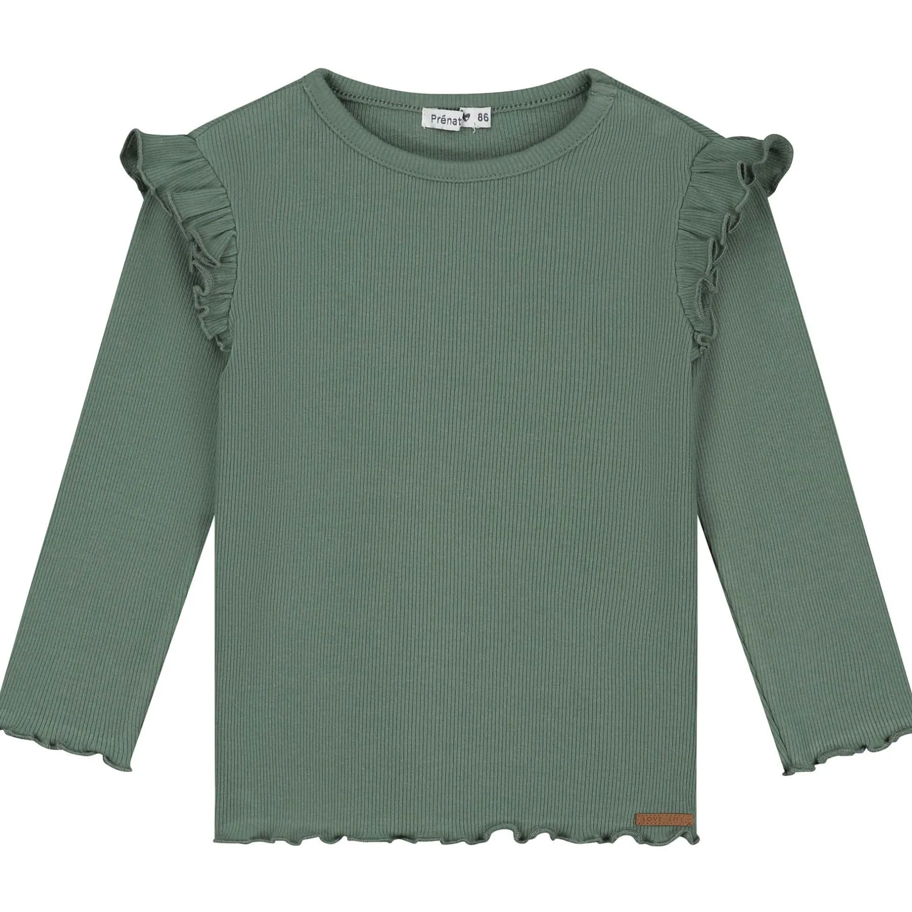 Shirts & Blouses|Shirts & Blouses*Prénatal baby shirt lange mouwen effen groen Light Forest Green