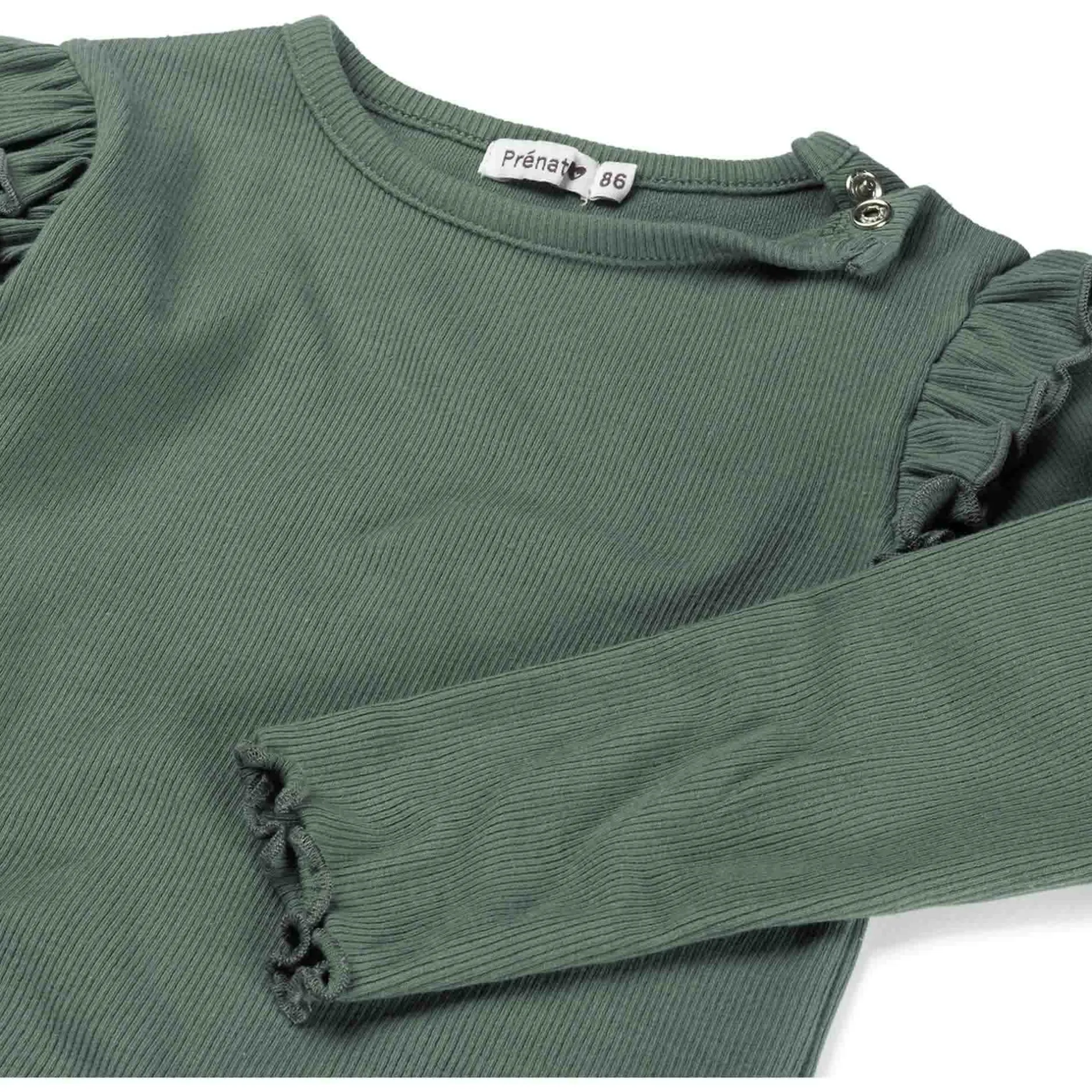 Shirts & Blouses|Shirts & Blouses*Prénatal baby shirt lange mouwen effen groen Light Forest Green