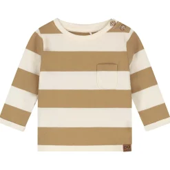 Shirts & Blouses|Shirts & Blouses*Prénatal baby shirt lange mouwen strepen bruin Dark Yellow Brown