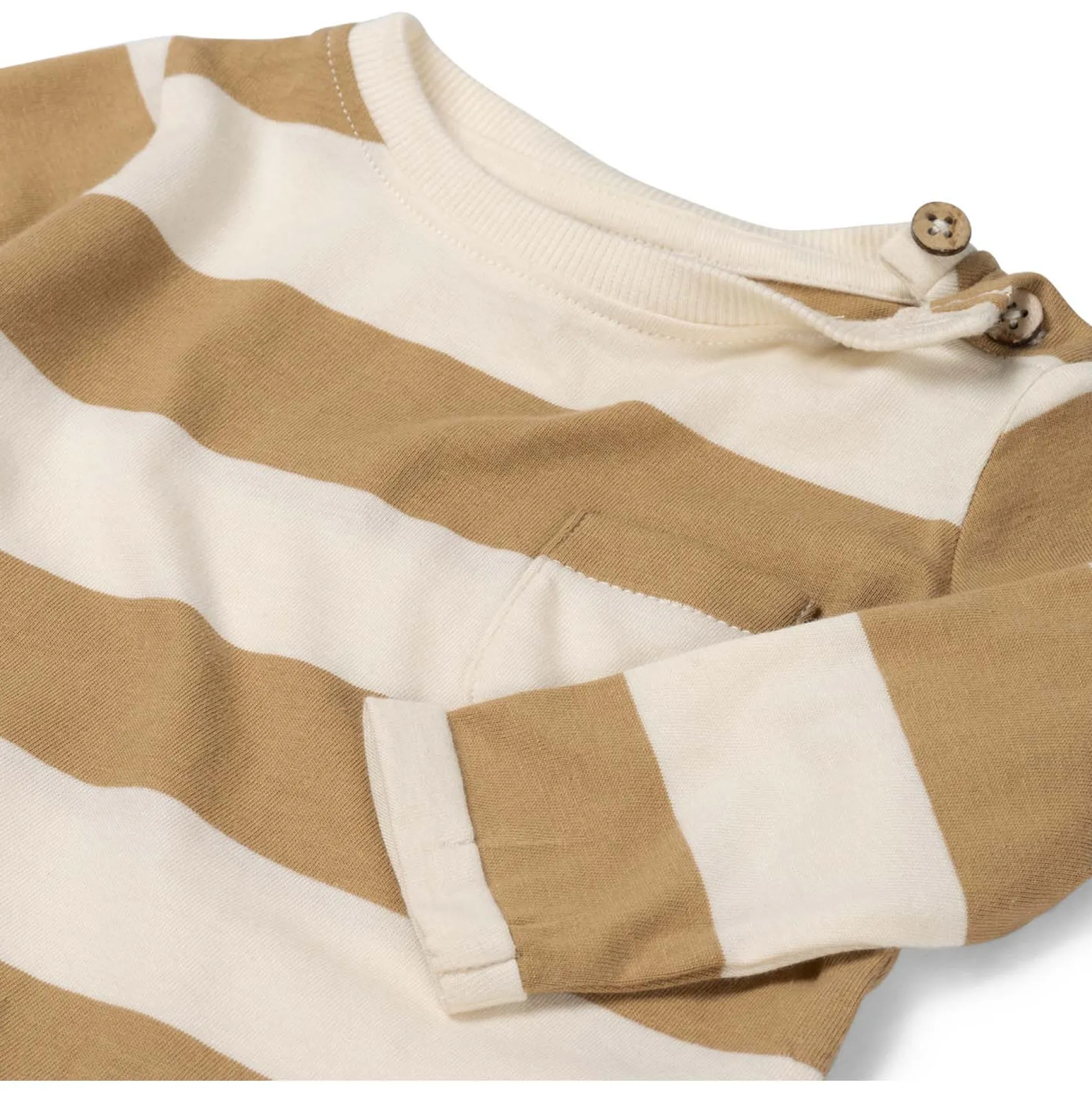 Shirts & Blouses|Shirts & Blouses*Prénatal baby shirt lange mouwen strepen bruin Dark Yellow Brown