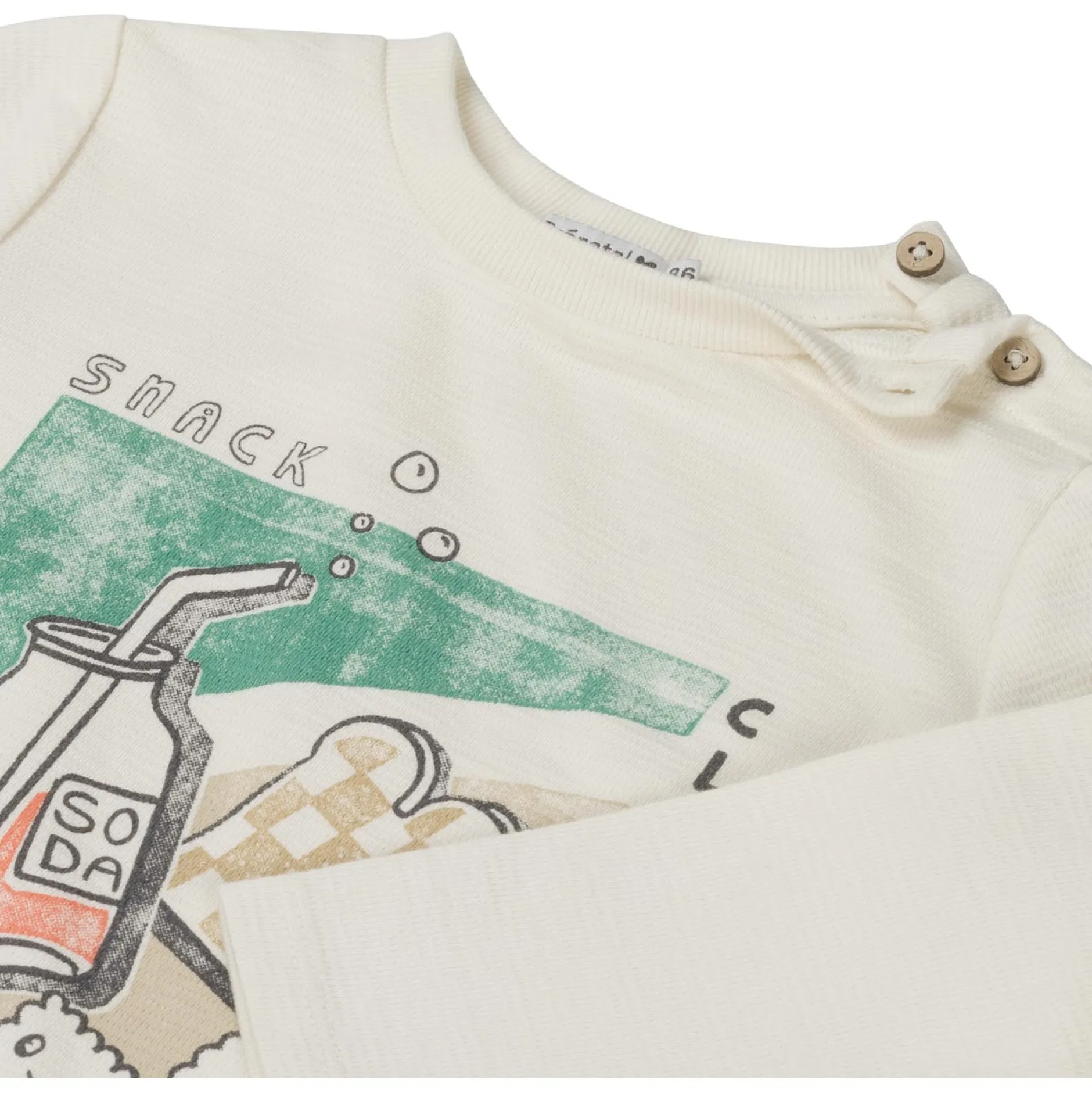 Shirts & Blouses|Shirts & Blouses*Prénatal baby shirt lange mouwen printopdruk multi Dark Off-White