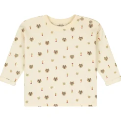 Shirts & Blouses|Shirts & Blouses*Prénatal baby shirt lange mouwen printopdruk beige Soft Ecru