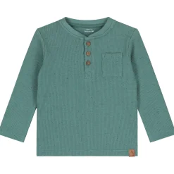 Shirts & Blouses|Shirts & Blouses*Prénatal baby shirt lange mouwen effen groen Dark Green Blue
