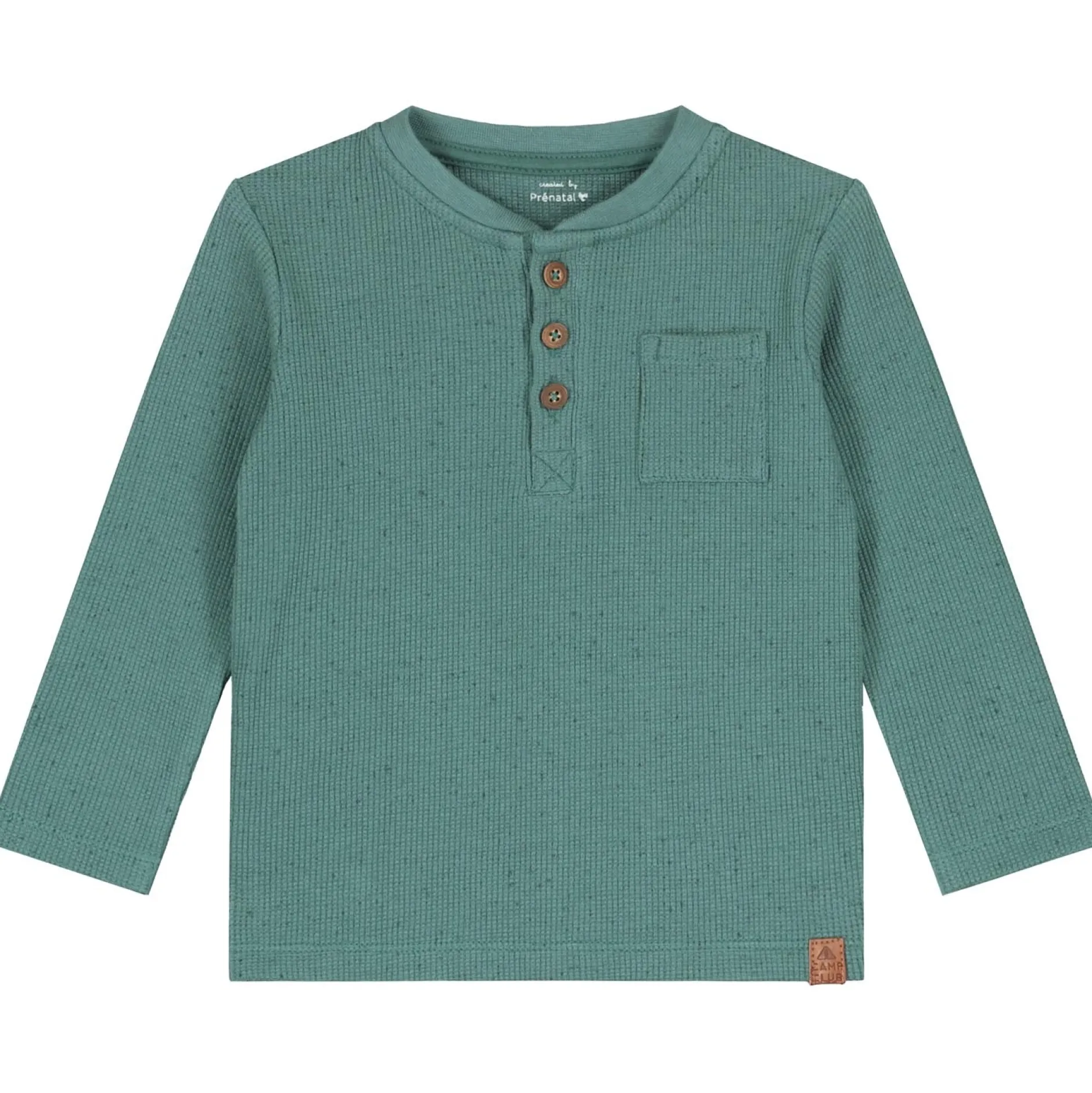 Shirts & Blouses|Shirts & Blouses*Prénatal baby shirt lange mouwen effen groen Dark Green Blue