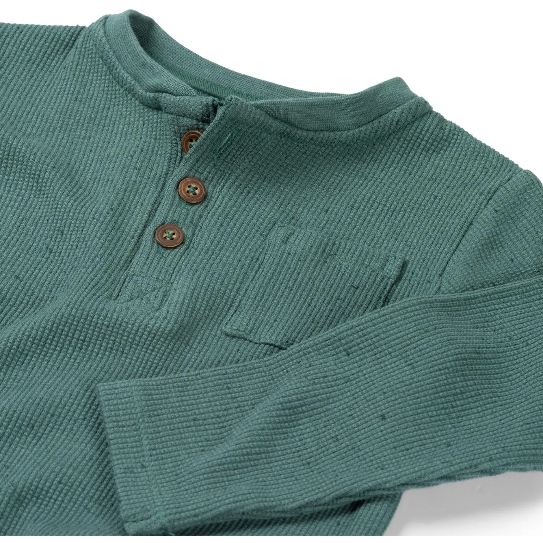 Shirts & Blouses|Shirts & Blouses*Prénatal baby shirt lange mouwen effen groen Dark Green Blue