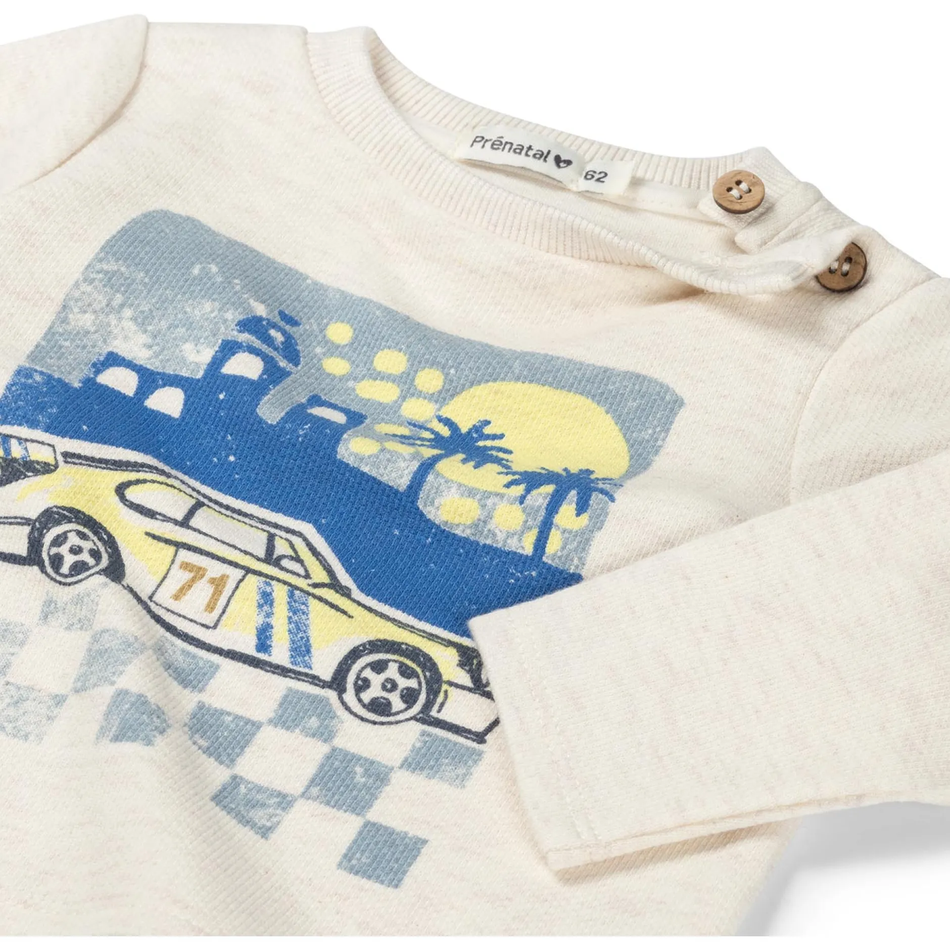 Shirts & Blouses|Shirts & Blouses*Prénatal baby shirt lange mouwen printopdruk beige Soft Brown Melange