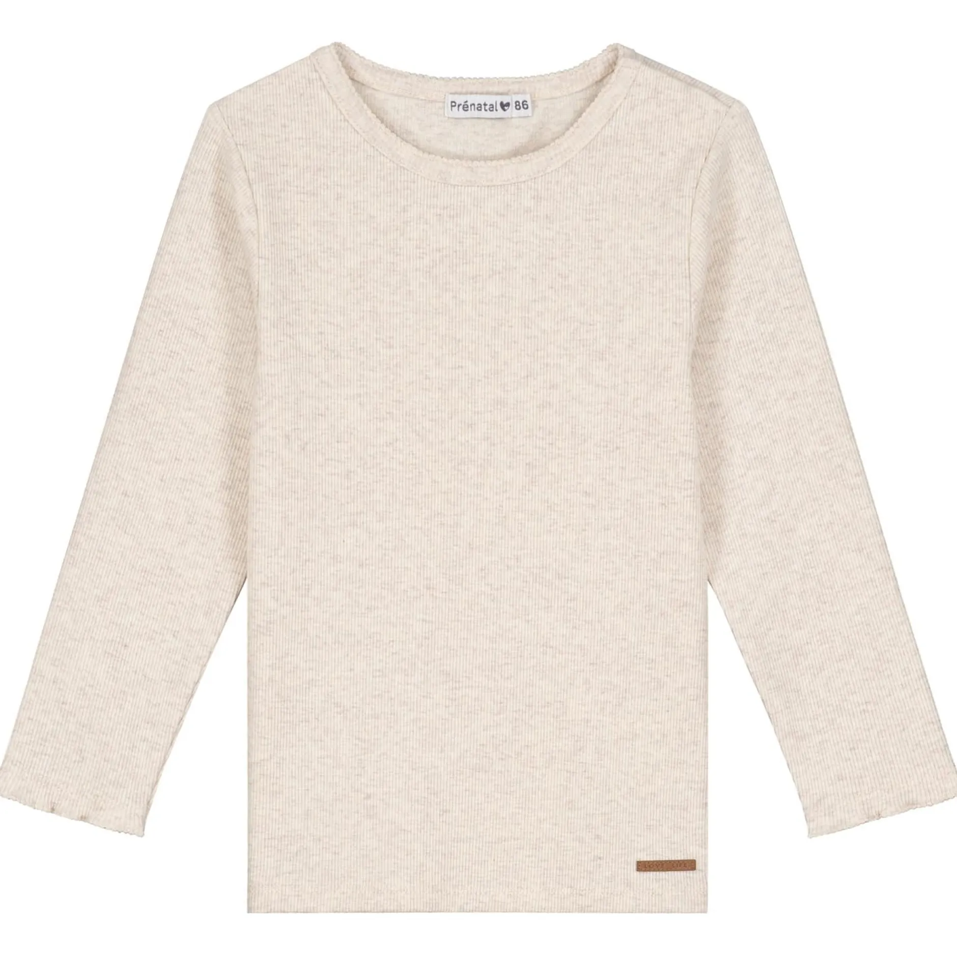 Shirts & Blouses|Shirts & Blouses*Prénatal baby shirt lange mouwen effen beige Light Brown Melange