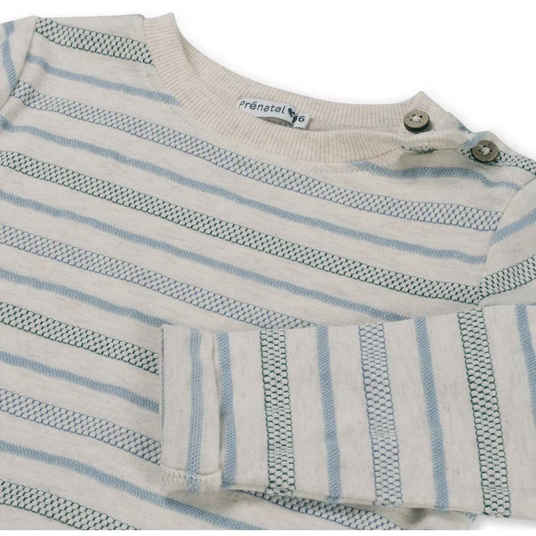 Shirts & Blouses|Shirts & Blouses*Prénatal baby shirt lange mouwen strepen grijs Soft Brown Melange