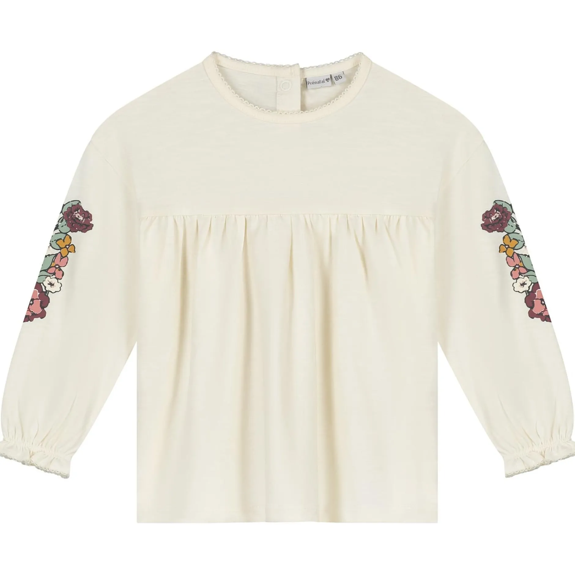 Shirts & Blouses|Shirts & Blouses*Prénatal baby shirt lange mouwen effen wit Dark Off-White