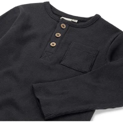 Shirts & Blouses|Shirts & Blouses*Prénatal baby shirt lange mouwen effen antraciet Dark Stone Grey