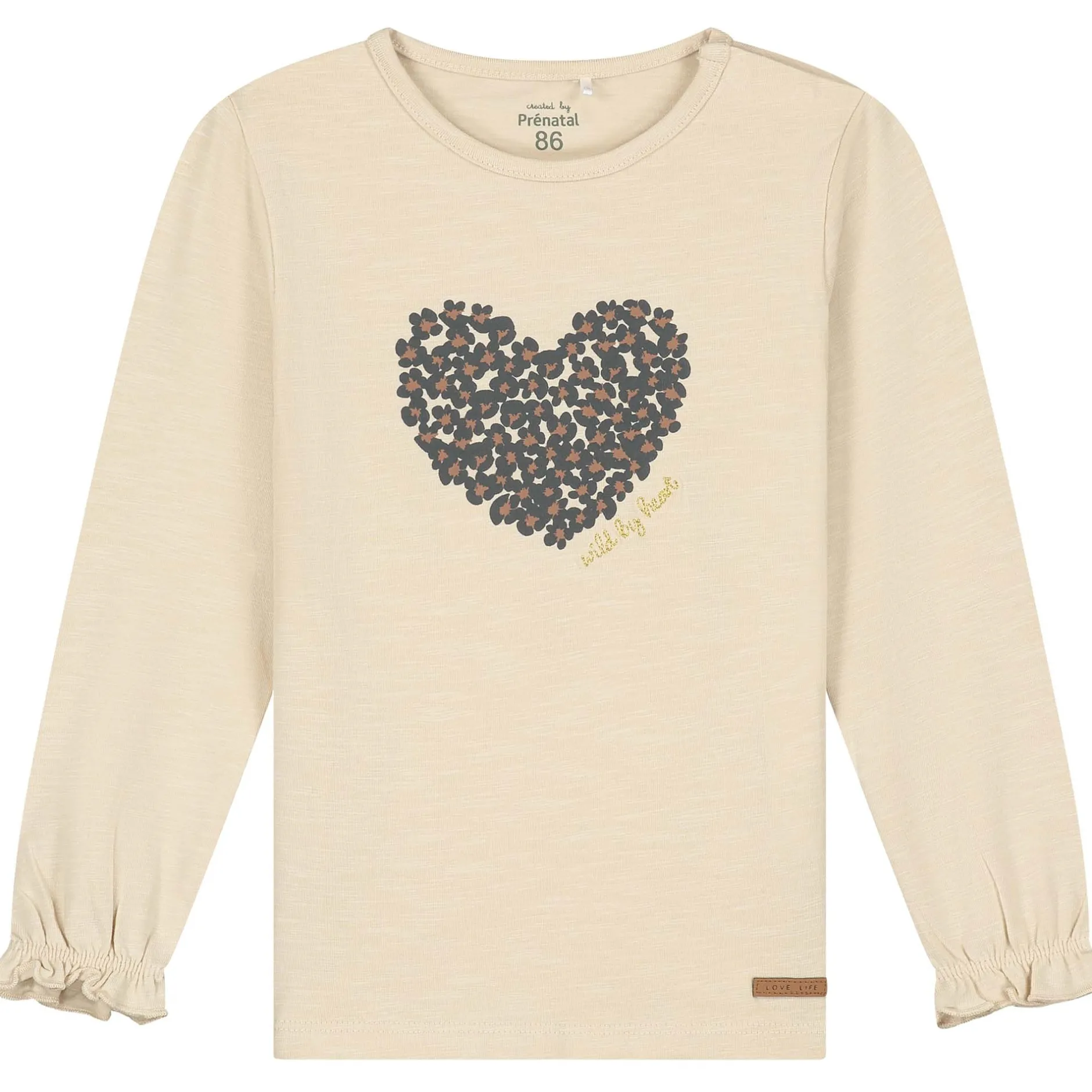 Shirts & Blouses|Shirts & Blouses*Prénatal baby shirt lange mouwen printopdruk beige Almond