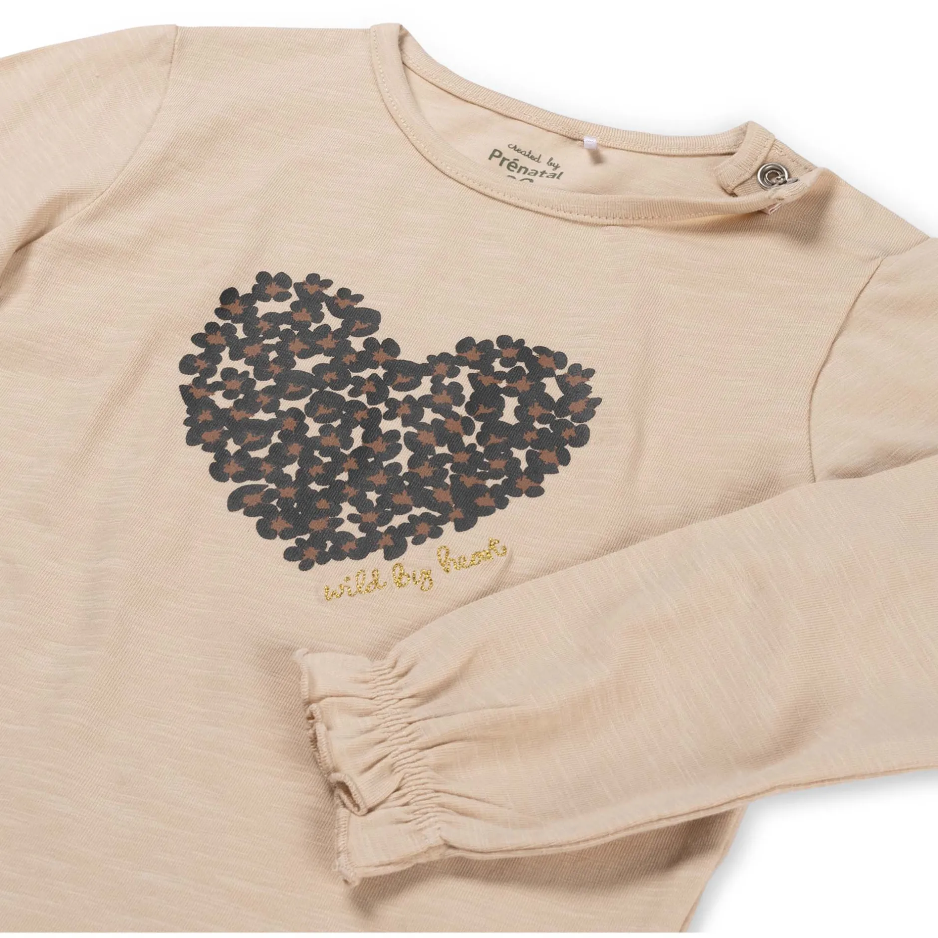 Shirts & Blouses|Shirts & Blouses*Prénatal baby shirt lange mouwen printopdruk beige Almond