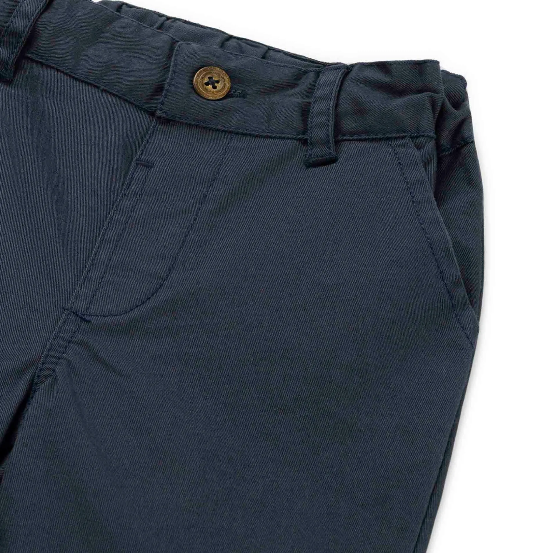 Broeken & Tuinbroeken|Broeken*Prénatal baby short effen blauw Dark Bluegrey