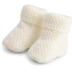 Schoenen & Slofjes|Slofjes & Schoenen*Prénatal baby sloffen brei wit Off-White