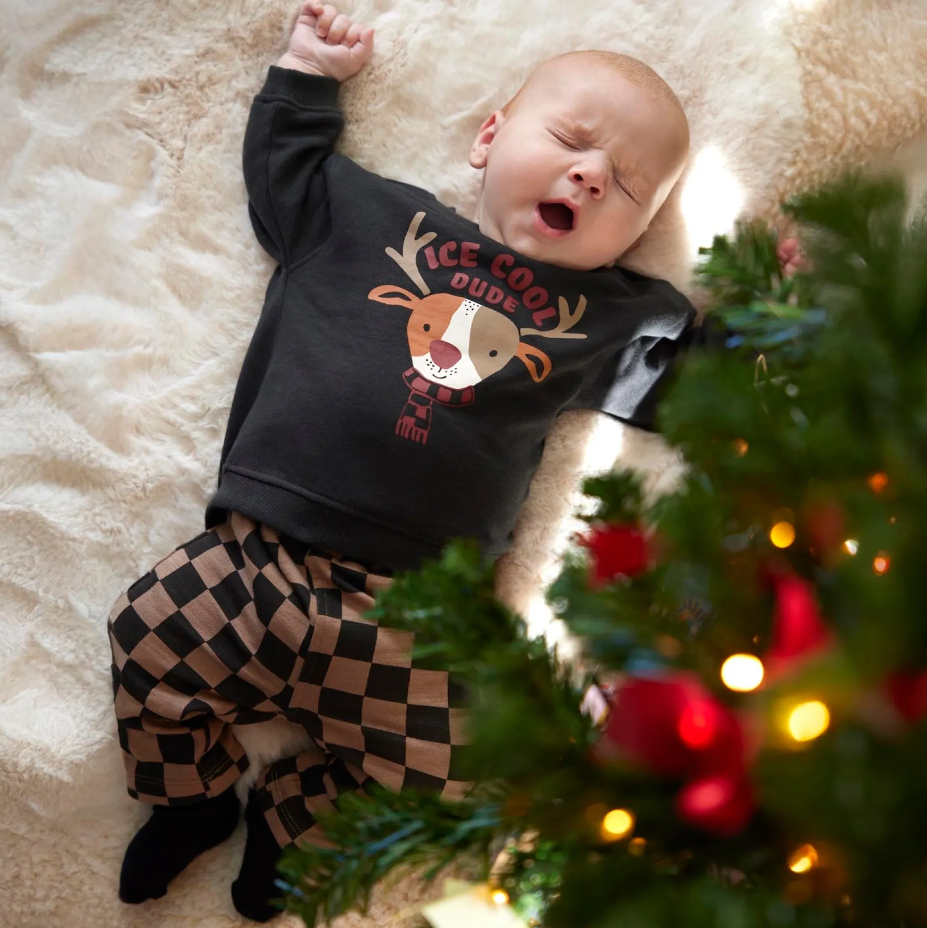 Truien & Vesten|Truien & Sweaters*Prénatal baby sweater lange mouwen printopdruk grijs Grey