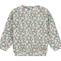 Truien & Vesten|Truien & Sweaters*Prénatal baby sweater lange mouwen bloemen multi Dark Mint Green