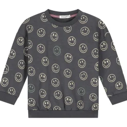 Truien & Vesten|Truien & Sweaters*Prénatal baby sweater lange mouwen all over print grijs Darkgrey