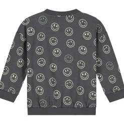 Truien & Vesten|Truien & Sweaters*Prénatal baby sweater lange mouwen all over print grijs Darkgrey
