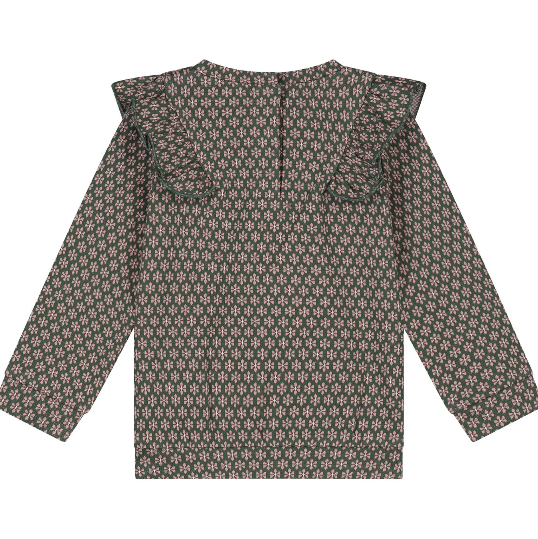 Truien & Vesten|Shirts & Blouses*Prénatal baby sweater lange mouwen all over print multi Dark Bottle Green