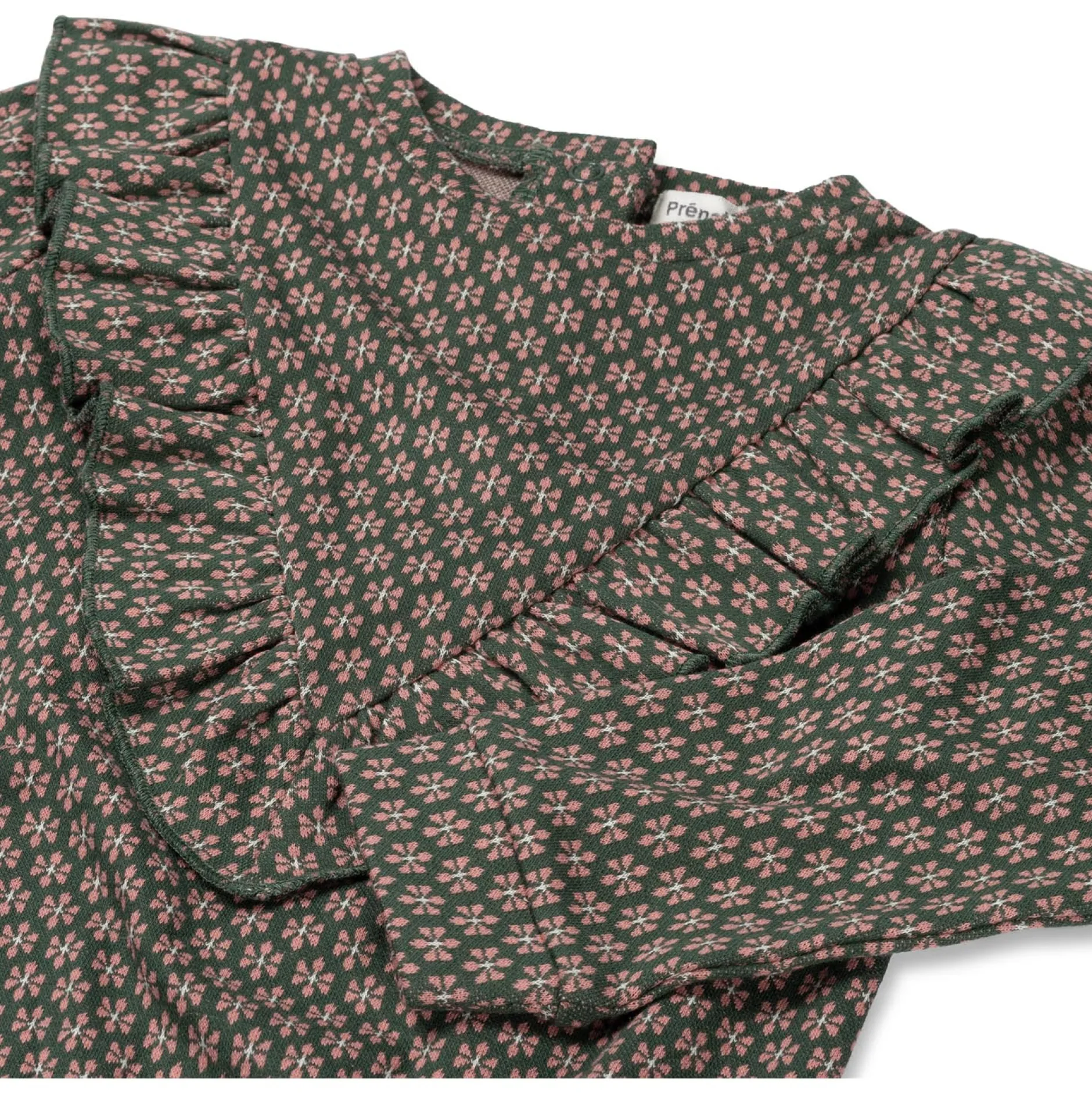Truien & Vesten|Shirts & Blouses*Prénatal baby sweater lange mouwen all over print multi Dark Bottle Green