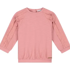 Truien & Vesten|Shirts & Blouses*Prénatal baby sweater lange mouwen effen roze Rosered
