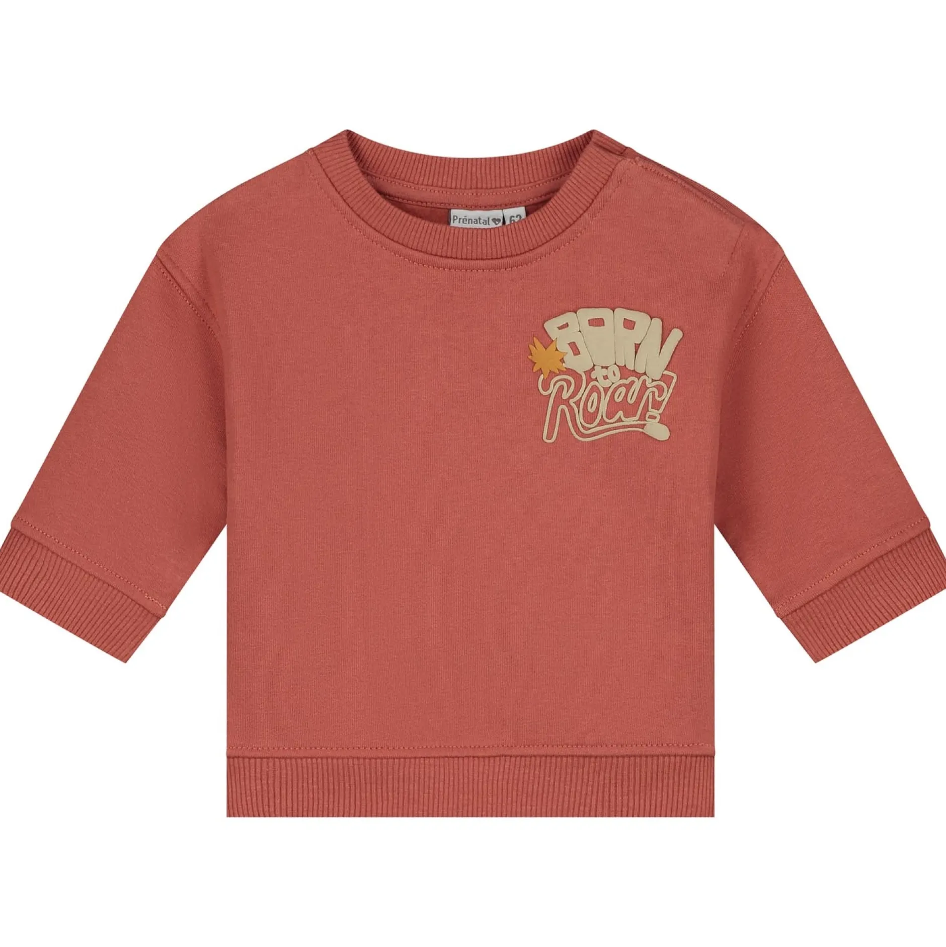 Truien & Vesten|Truien & Sweaters*Prénatal baby sweater lange mouwen printopdruk rood Brown Red